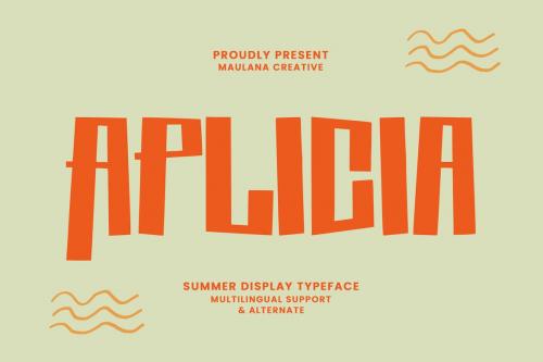 Aplicia Summer Display Typeface