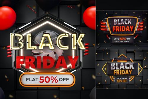 Black Friday Sale Banner Background