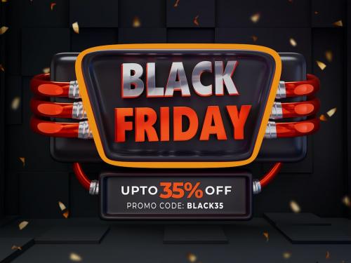 Black Friday Sale Banner Background