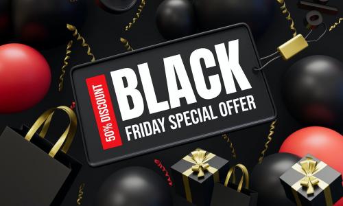 Black Friday Sale Banner Background Template