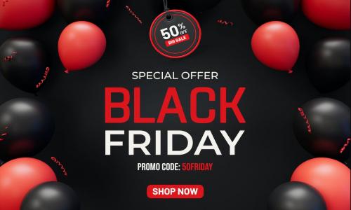 Black Friday Sale Banner Background Template