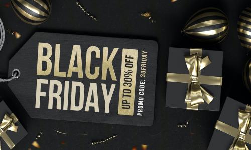 Black Friday Sale Banner Background Set