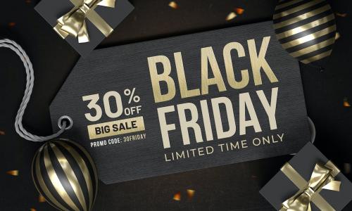 Black Friday Sale Banner Background Set