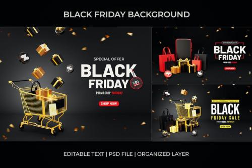 Black Friday Sale Banner Background