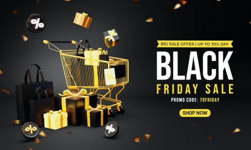 Black Friday Sale Banner Background