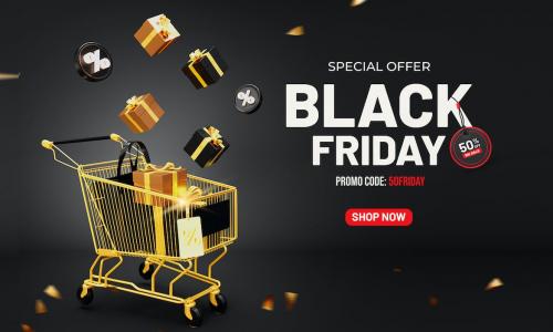 Black Friday Sale Banner Background