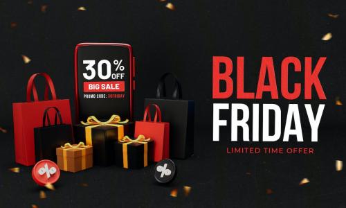 Black Friday Sale Banner Background Set