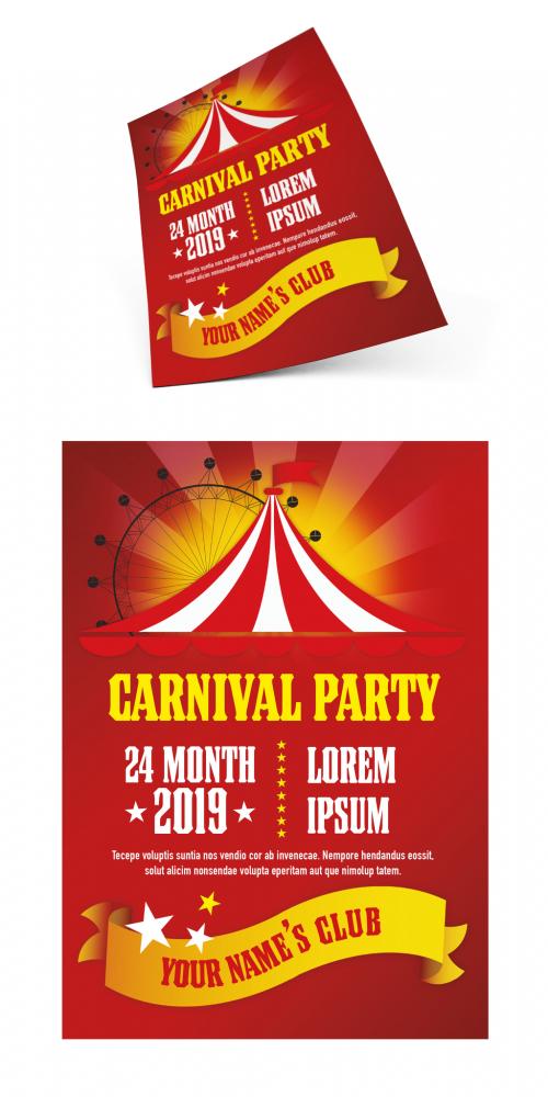 Carnival Themed Flyer Layout - 246501908