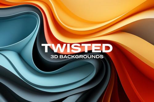 Colorful Curvy Wave Backgrounds