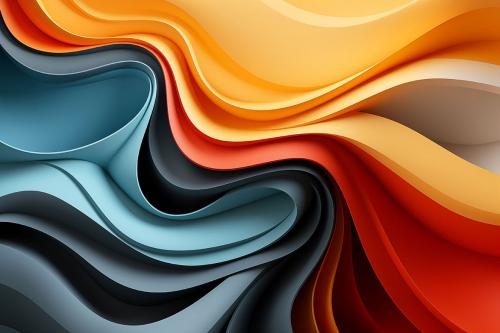 Colorful Curvy Wave Backgrounds