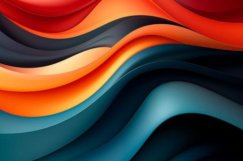 Colorful Curvy Wave Backgrounds