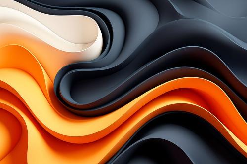 Colorful Curvy Wave Backgrounds