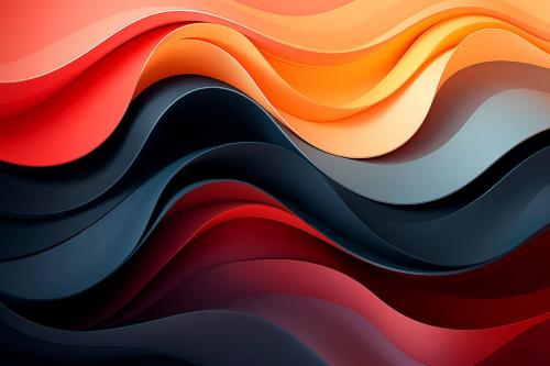 Colorful Curvy Wave Backgrounds