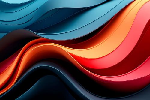 Colorful Curvy Wave Backgrounds