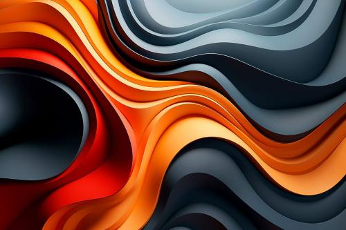 Colorful Curvy Wave Backgrounds