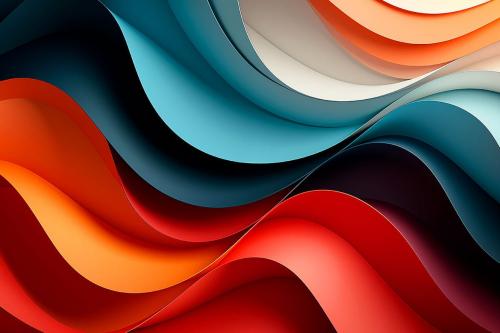 Colorful Curvy Wave Backgrounds