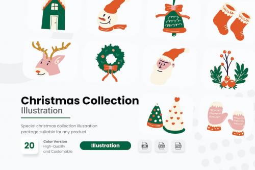 Cristmas Illustrations Collection