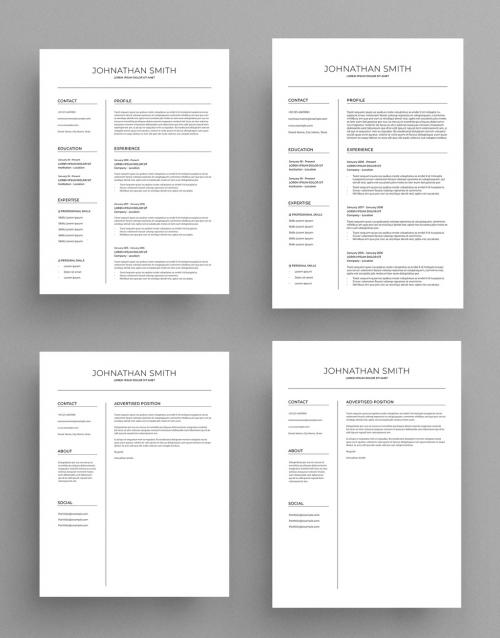 Minimalist Resume Layout - 246872139