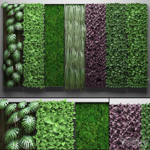 Vertical garden 21.Seven separate modules, phytowall, phytomodule, wall decor, landscaping