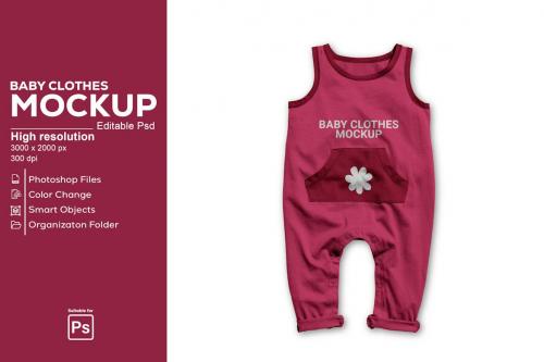 Baby Clothes Mockup