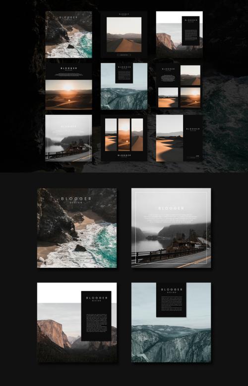 Social Media Square Layouts - 247855476