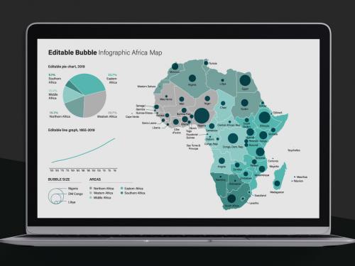 Africa Map Infographic Layout - 248710122