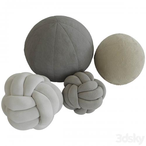 Knot pillow and sphere pillow