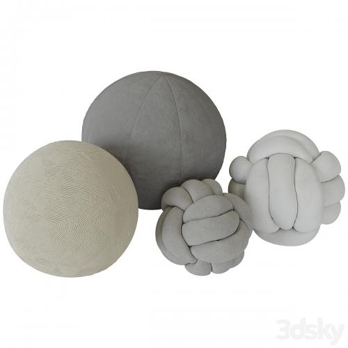 Knot pillow and sphere pillow