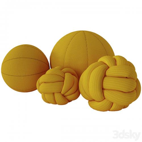 Knot pillow and sphere pillow