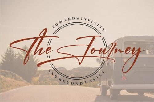 Dusty Peach Handwritten Signature Font