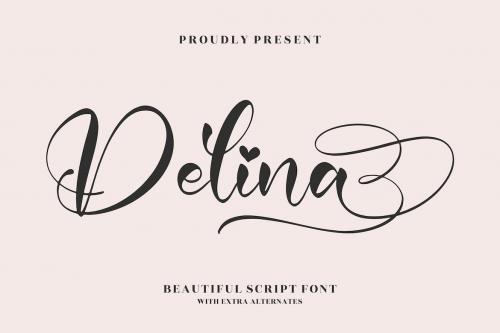 Delina Script Font