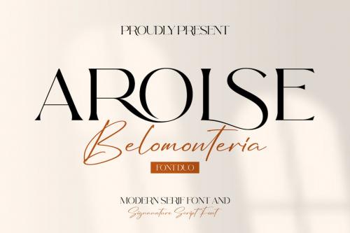 Arolse Belomonteria Duo Font Serif & Signature