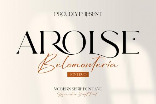 Arolse Belomonteria Duo Font Serif & Signature