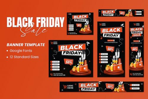 Black Friday Sale Banners Ad Template