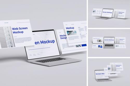 Laptop screen mockup