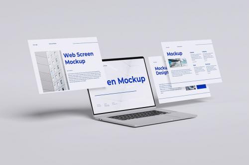 Laptop screen mockup