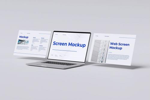 Laptop screen mockup