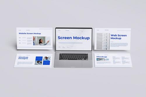 Laptop screen mockup