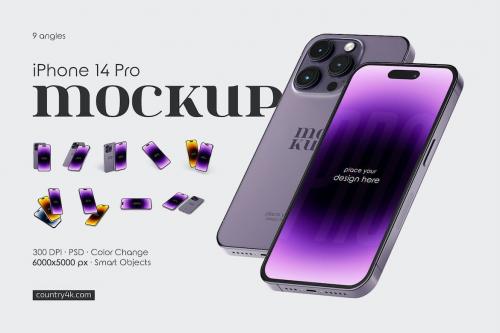 iPhone 14 Pro Mockup Set