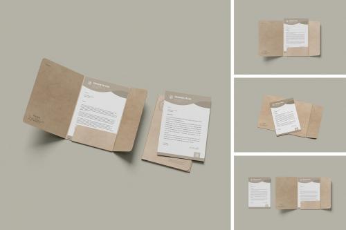 Presentation A4 Folder Mockup