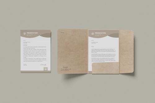 Presentation A4 Folder Mockup