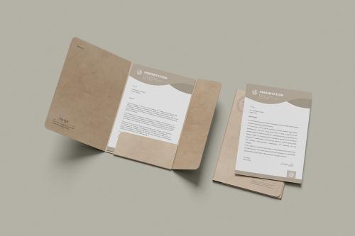 Presentation A4 Folder Mockup