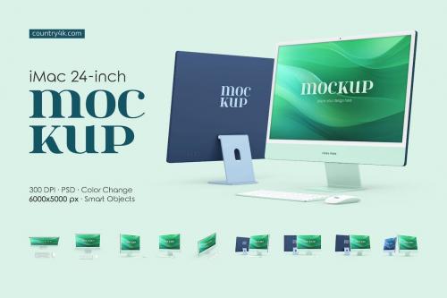 iMac 24-inch Mockup Set