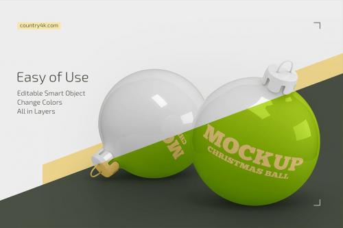 Christmas Ball Mockup Set