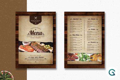 Vintage Restaurant Menu Template