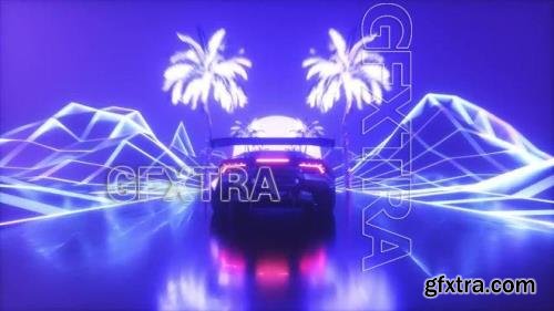 Speeding Car Synthwave Loop 1622280