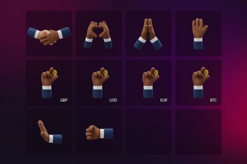 3D Hand Scene Builder - V1 Hand Gestures