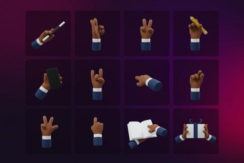 3D Hand Scene Builder - V1 Hand Gestures