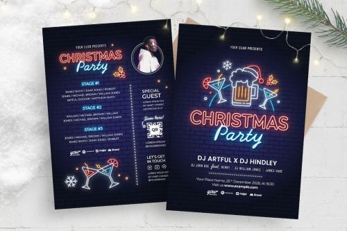 Christmas Party Flyer Template