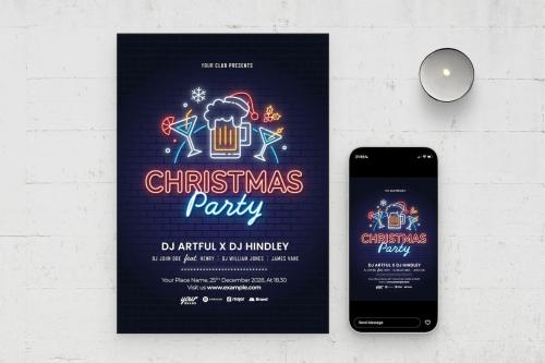 Christmas Party Flyer Template